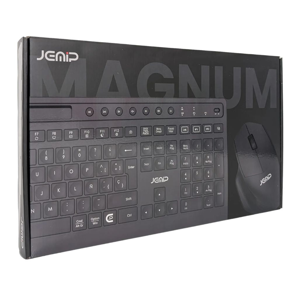 Jemip Combo De Teclado + Mouse Inalambrico Magnum Color Negro