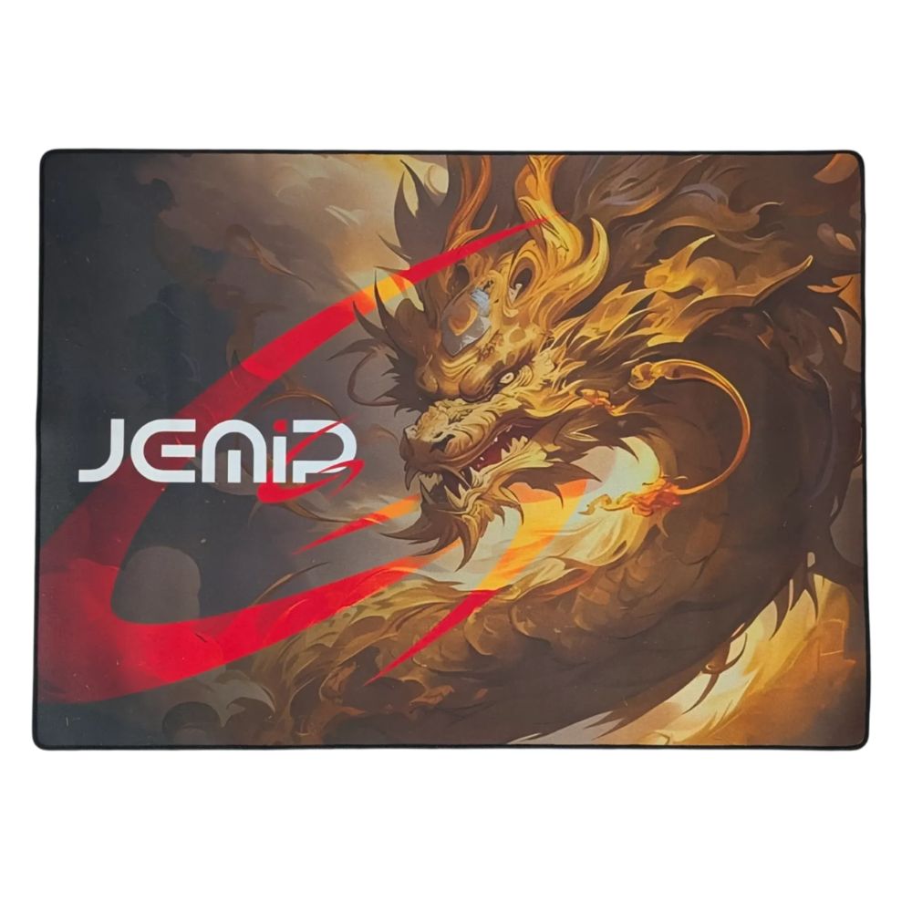 Jemip Mouse Pad Gaming Gold Dragon 80x60cm Color Dorado