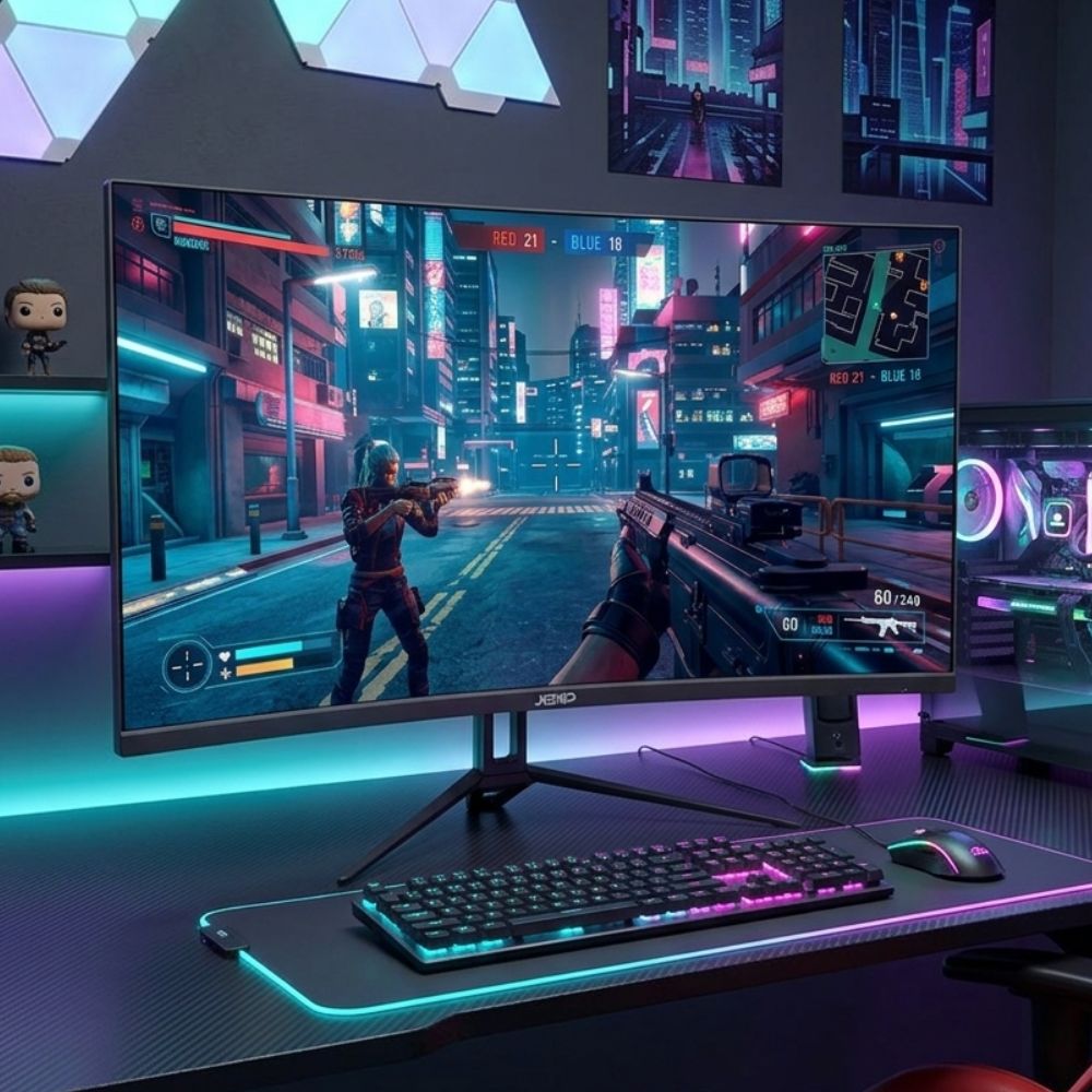 Jemip Monitor Gaming Curvo Zeta One Curved Full Hd 27" Color Negro