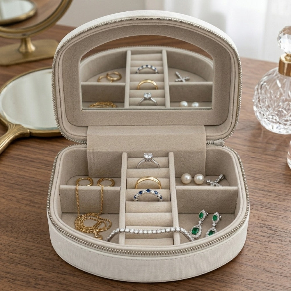 Cupcakes And Cashmere  Mini Joyero Jewelry Organizer White