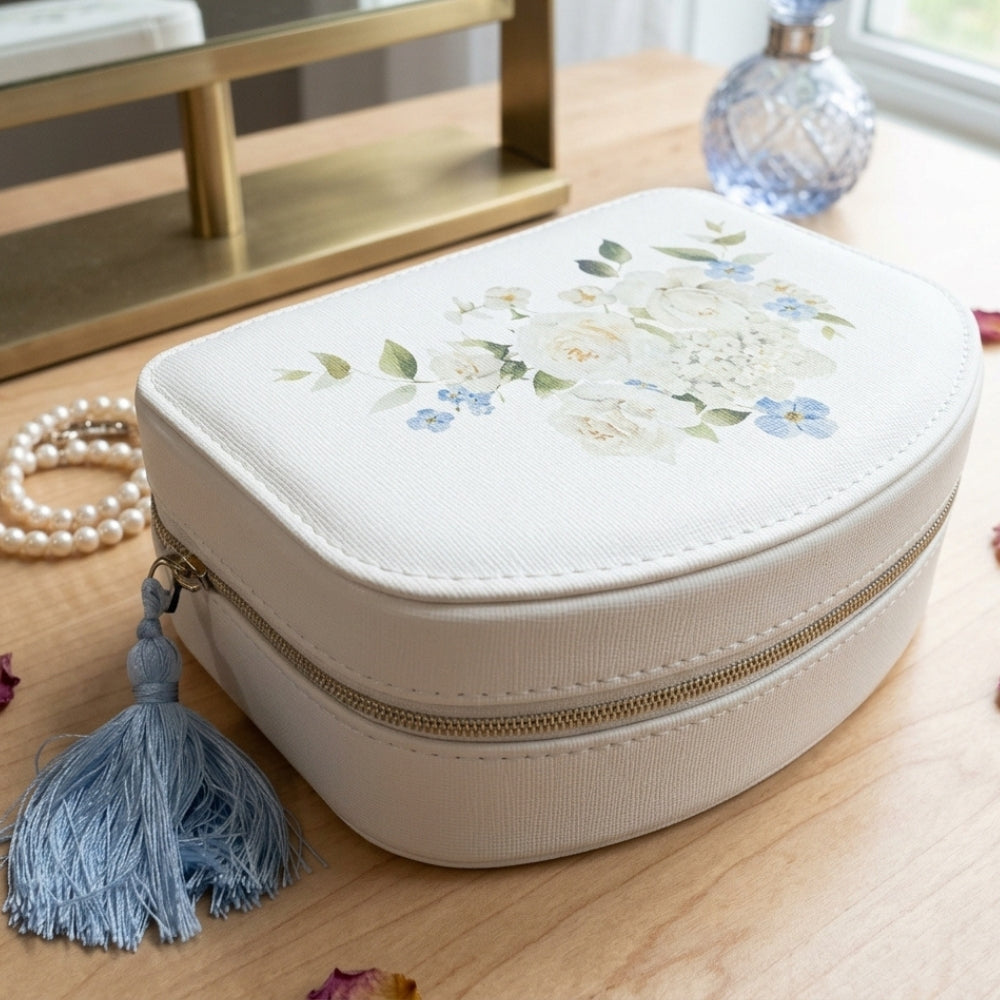 Cupcakes And Cashmere  Mini Joyero Jewelry Organizer White