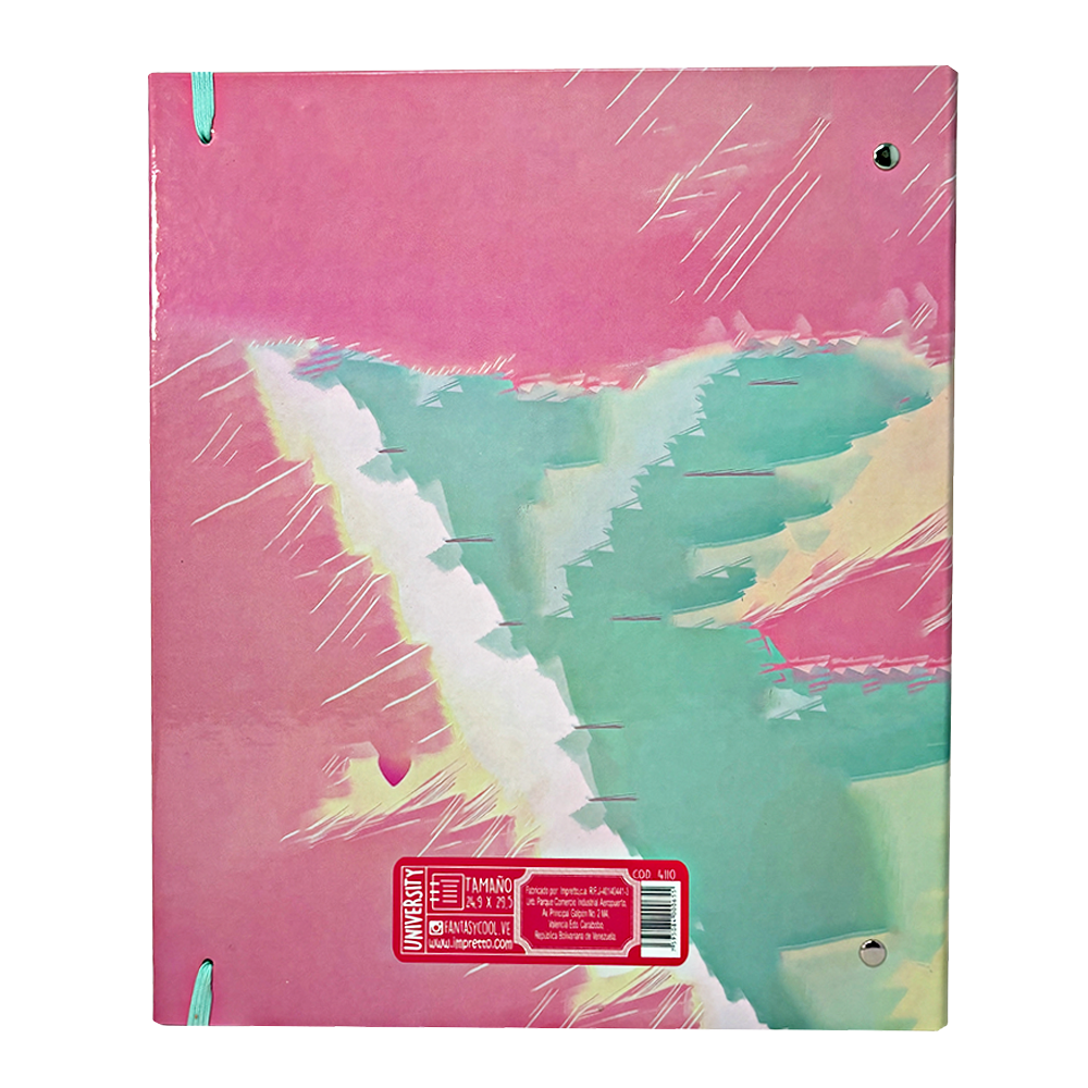 Fantasy University Carpeta Con Argollas Tamaño Carta Diseños Surtidos