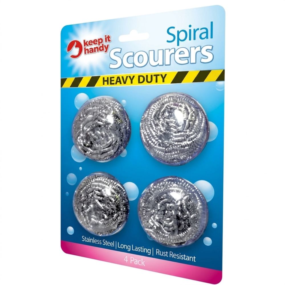 Keep It Handy Esponjas En Espiral De Acero 4 Und