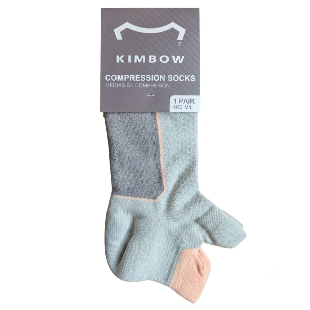 Kimbow Medias Tobilleras Grey Pink 1 Par Talla M-L