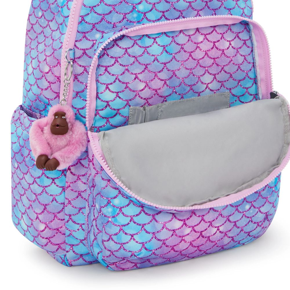 Kipling Bolso Mediano Seoul Mermaid Sparkle