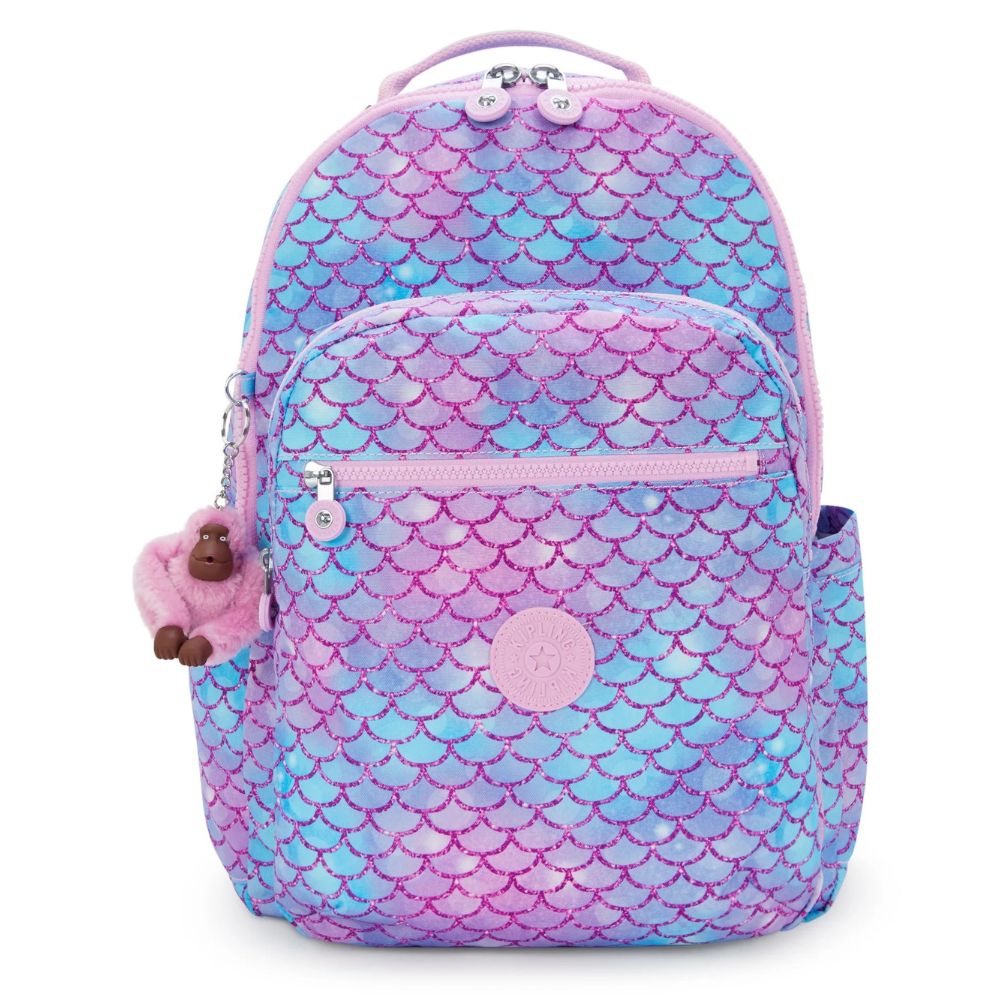 Kipling Bolso Mediano Seoul Mermaid Sparkle