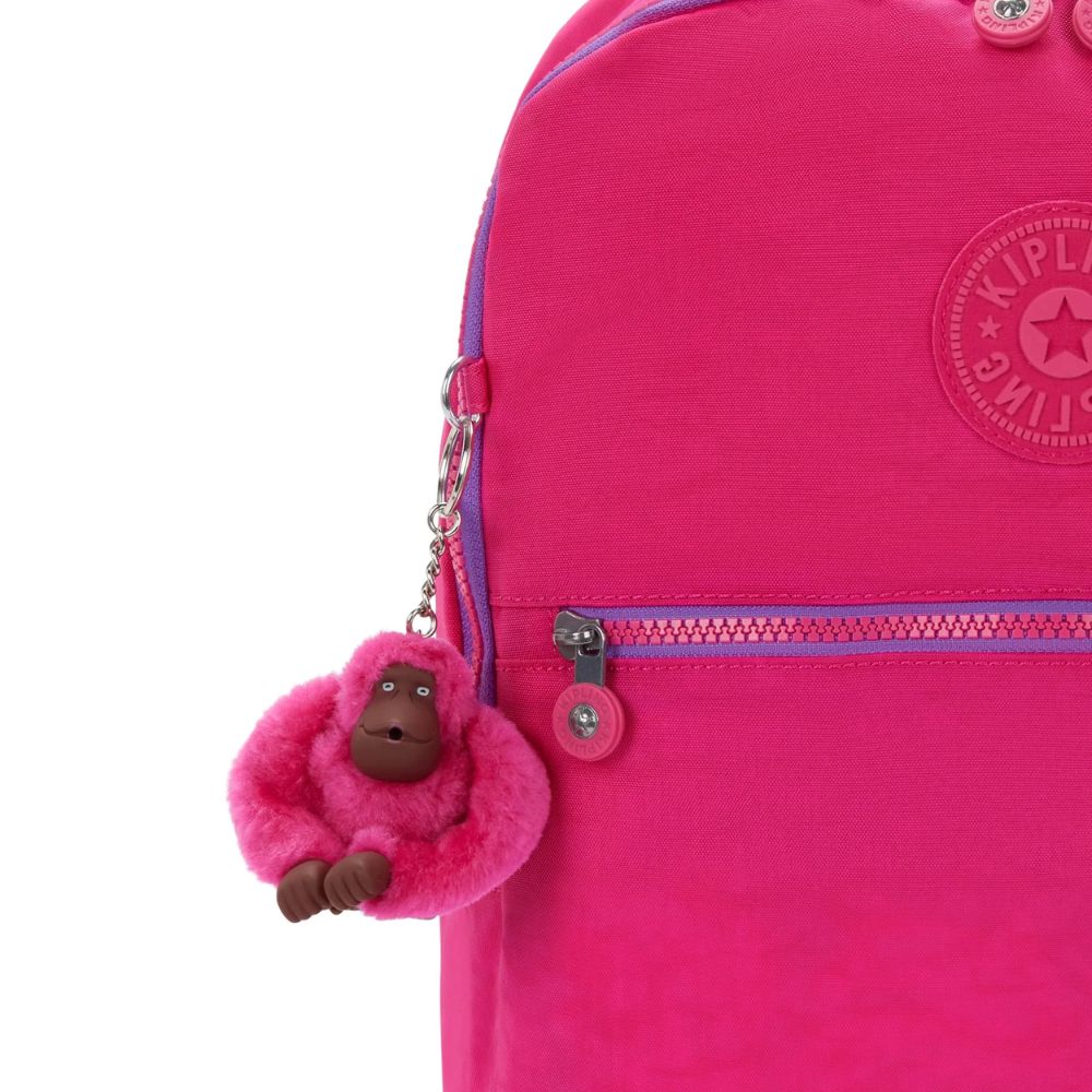 Kipling Bolso Mediano Shelden Azalea Pink
