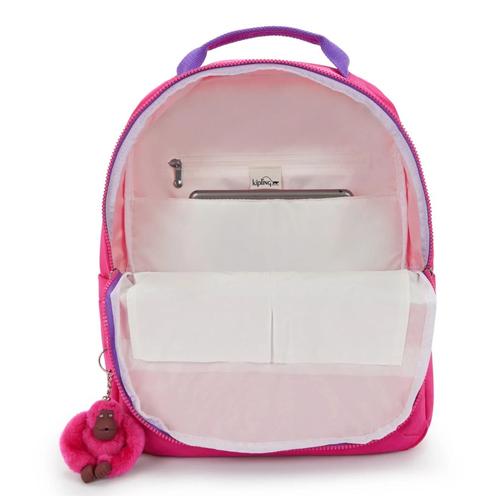 Kipling Bolso Mediano Shelden Azalea Pink