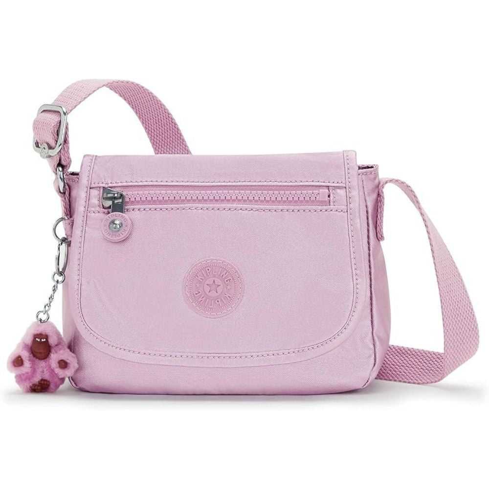 Kipling Cartera Sabían Metallic Lilac