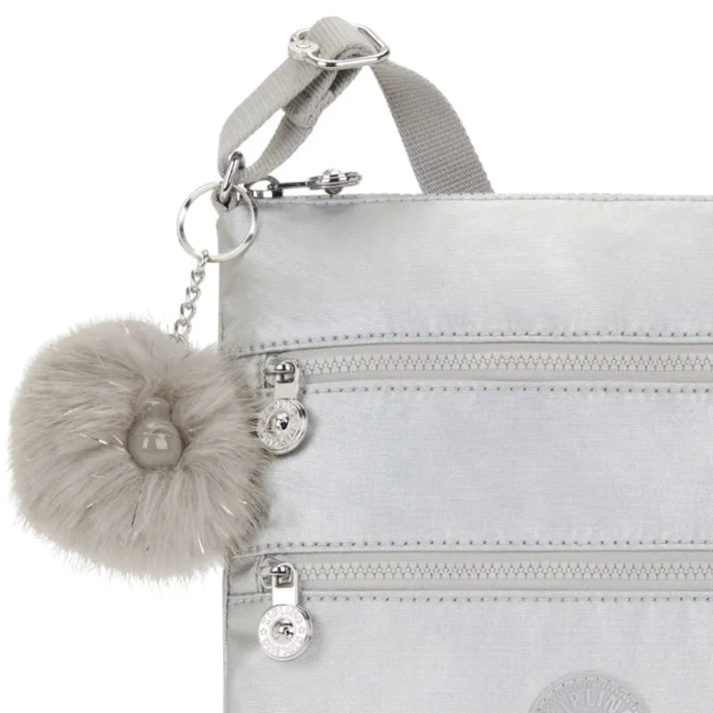 Kipling Keiko Crossbody Bag Platinum Metallic