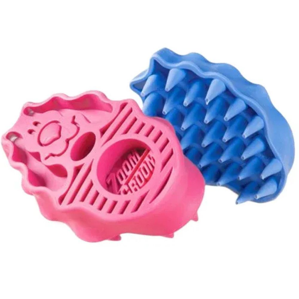Kong Cepillo De Masaje Para Perros Zoomgroom Dos Colores