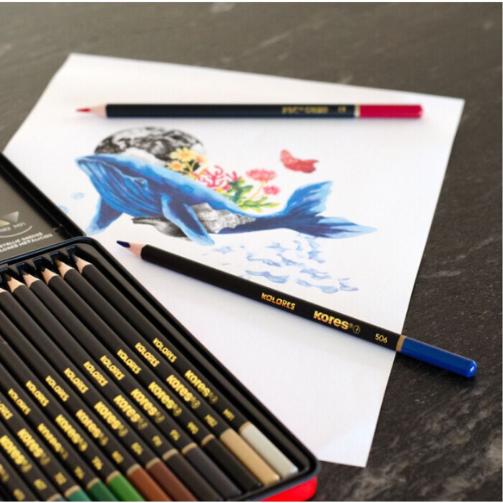 Kores 50 Kolores Selection Estuche de Metal