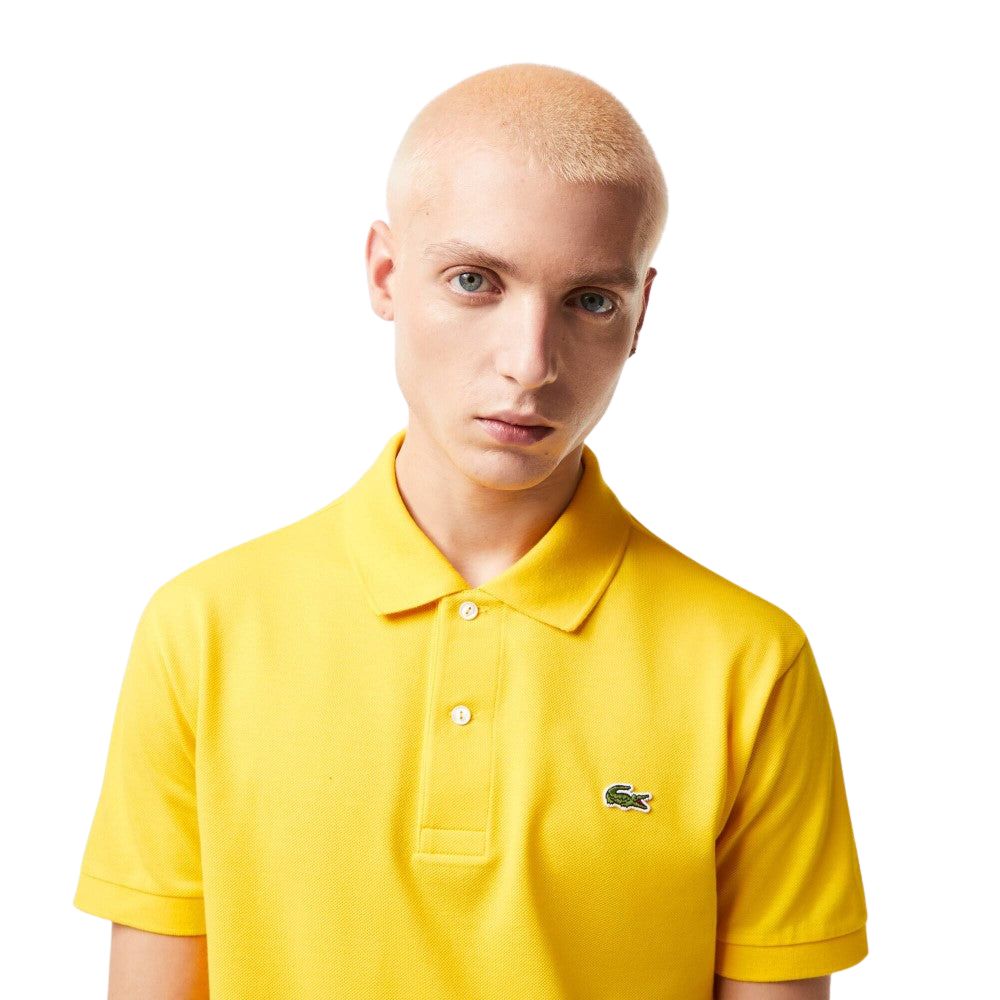 Lacoste Chemise Amarilla Para Caballero