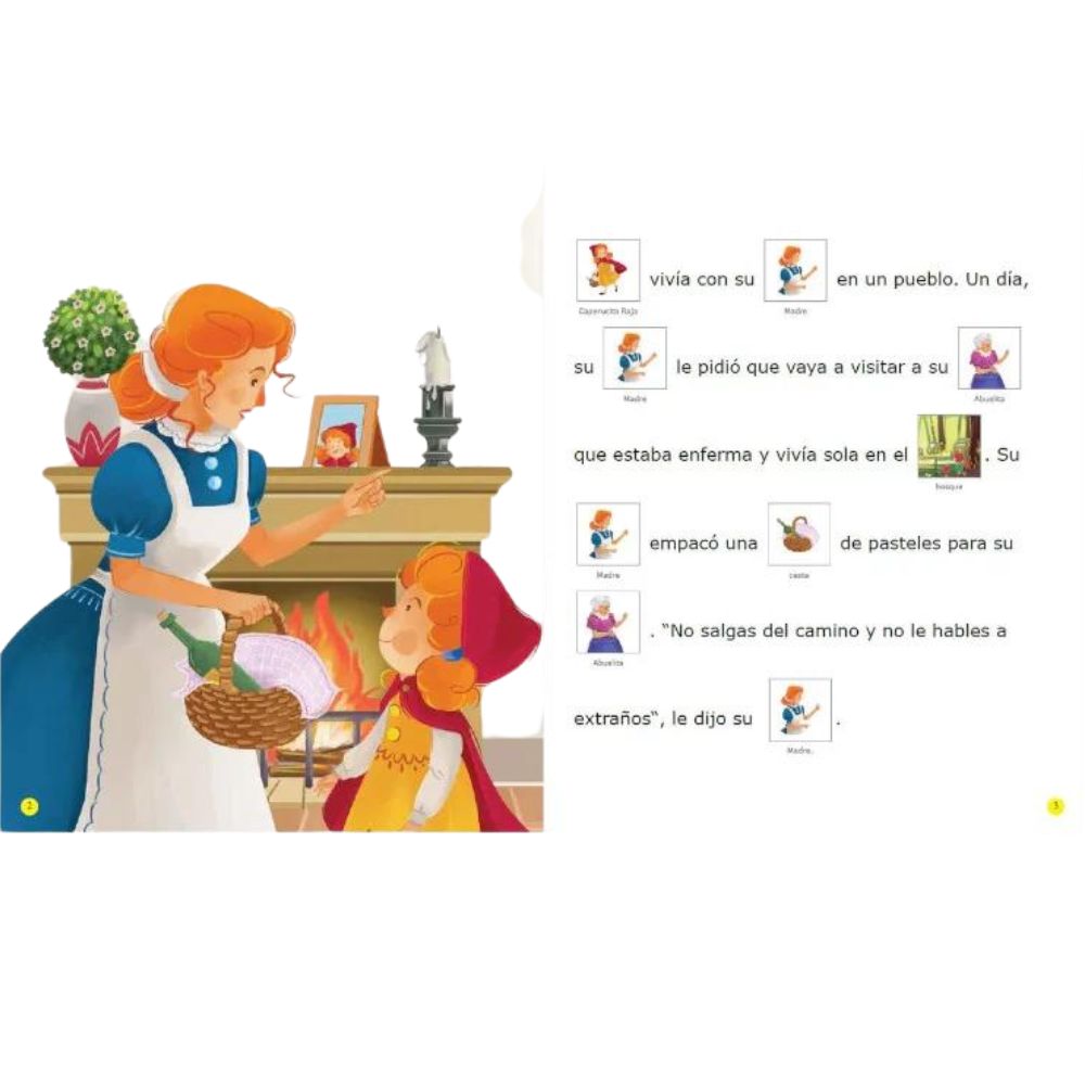 Libro De Lectura Con Pictogramas La Caperucita Roja 16 pag