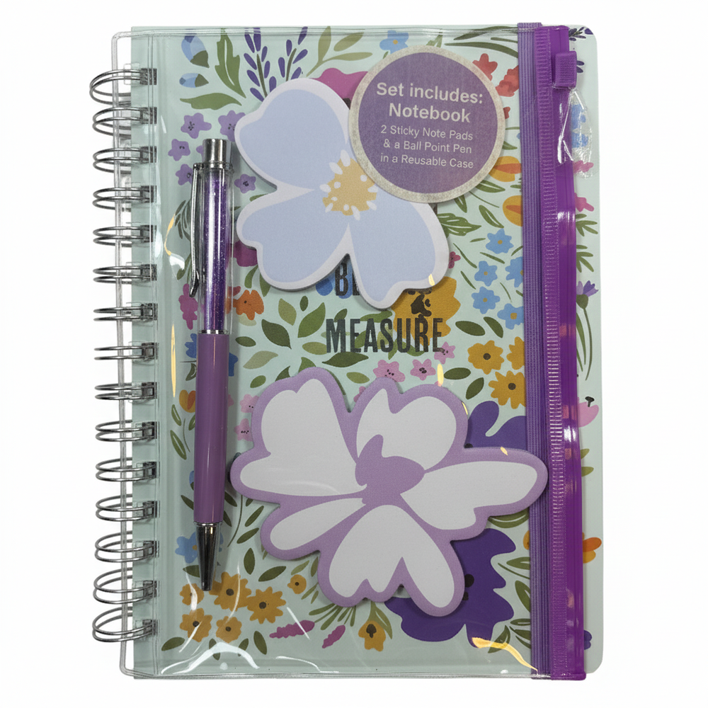 Libreta Espiral Con Bolígrafo Blessed Beyond Measure