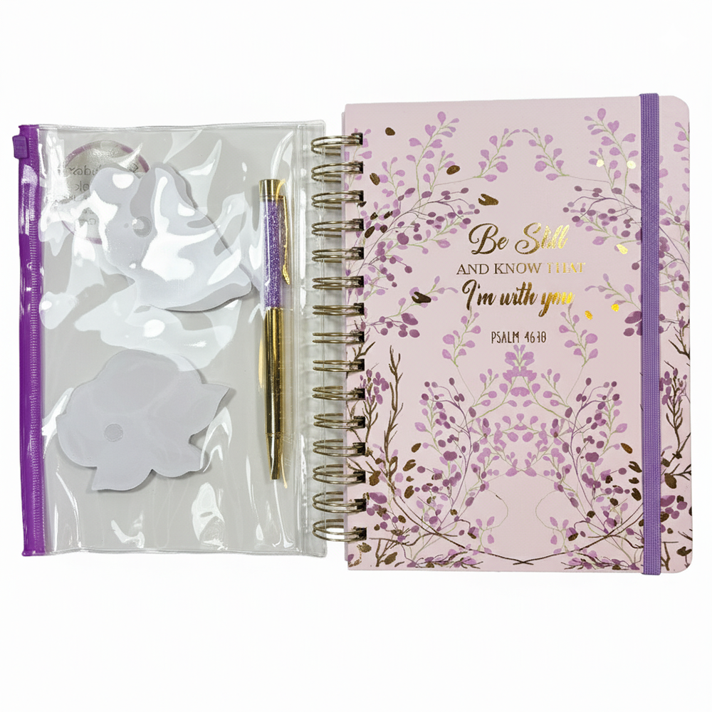 Botum Libreta Espiral Con Bolígrafo Be Still And Know That I'm With You