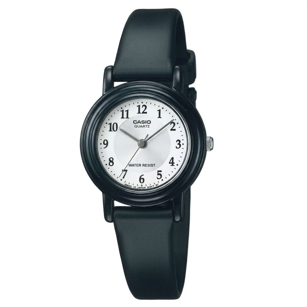 Casio Reloj Casual Correa De Resina Para Dama Black