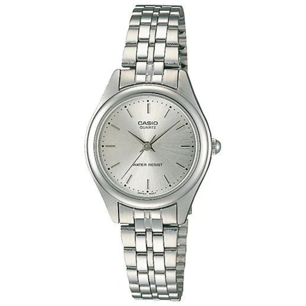 Casio Reloj Casual Correa De Acero Inoxidable Para Dama Silver