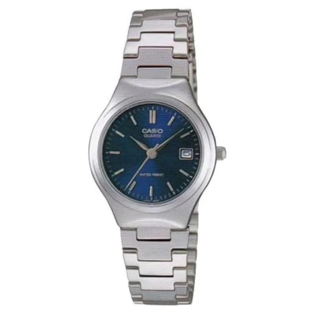 Casio Reloj Casual Correa De Acero Inoxidable Para Dama Silver