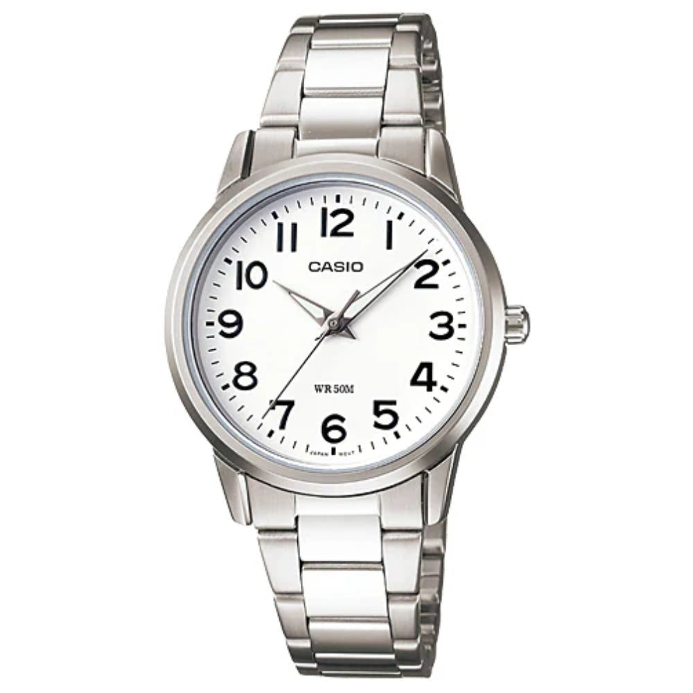 Casio Reloj Casual Correa De Acero Inoxidable Para Damas Silver