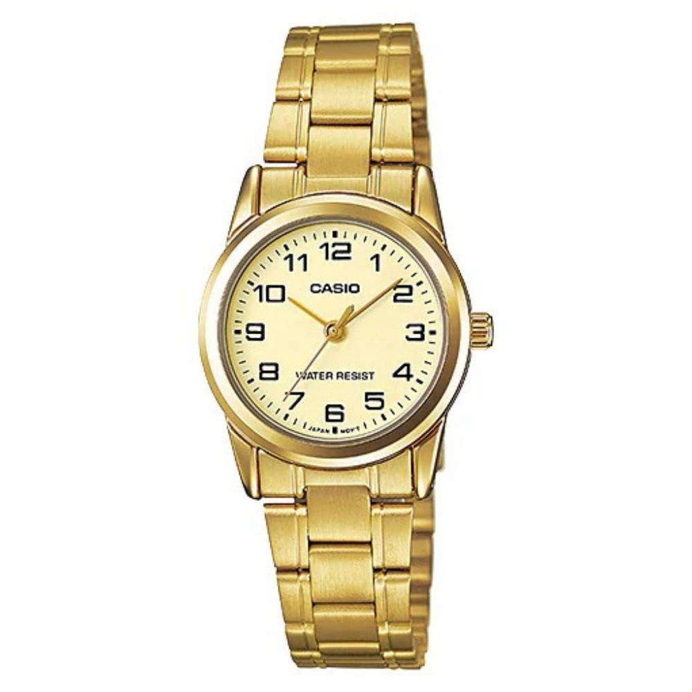 Casio Reloj Casual Correa De Acero Inoxidable Para Dama Gold