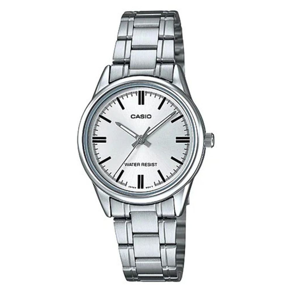 Casio Reloj Casual Correa De Acero Inoxidable Para Dama Silver