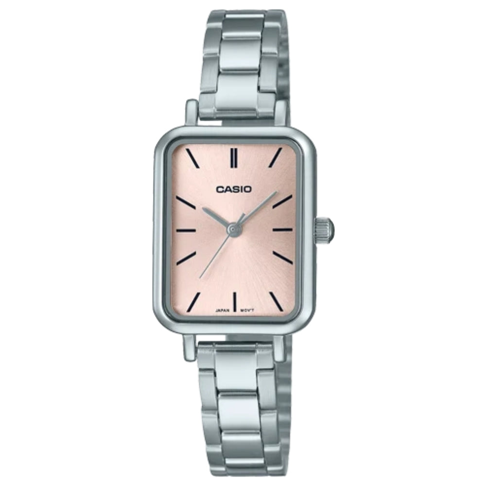 Casio Reloj Casual Correa De Acero Inoxidable Para Dama Rose