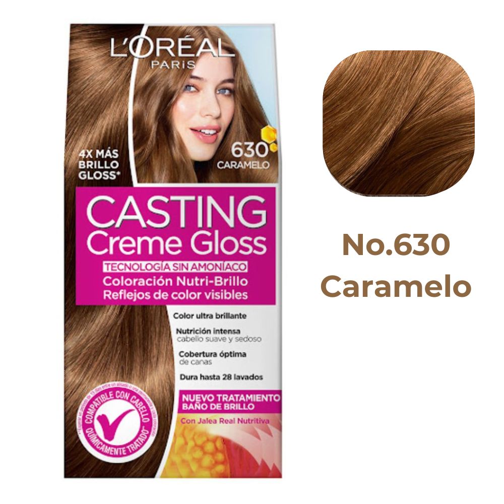 L'oreal Tinte Casting Creme Gloss 630 Caramelo Sin AmonÍaco
