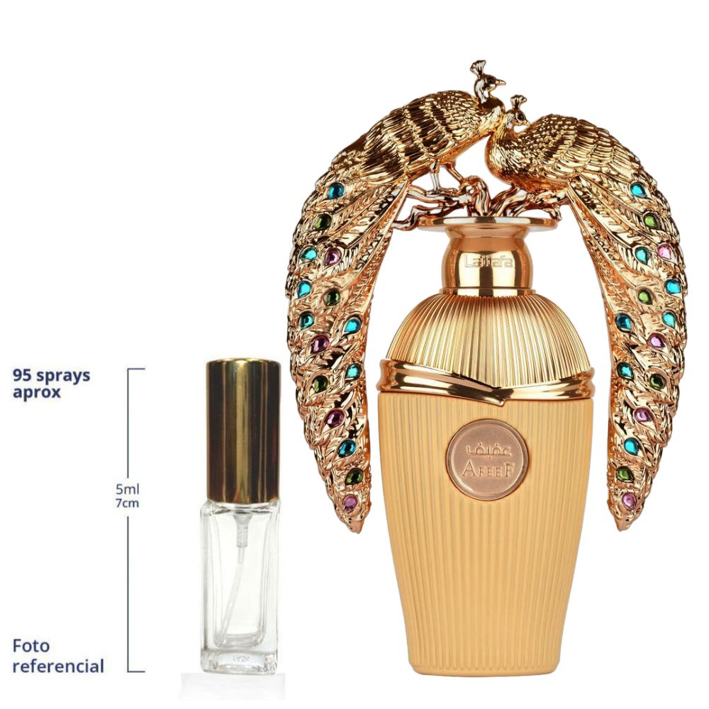 Lattafa Afeef Decant Travel Size Eau De Parfum For Woman