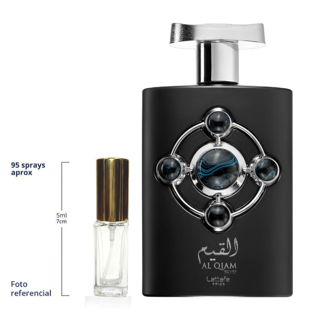 Lattafa Al Qiam Silver Decant Travel Size Eau De Parfum Unisex