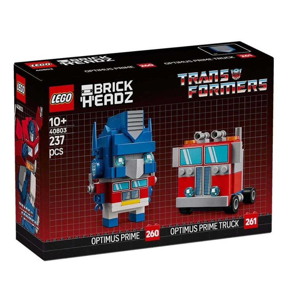 Lego Brick Headz Transformers Optimus Prime Robot & Vehicle 237 Pzs 10+