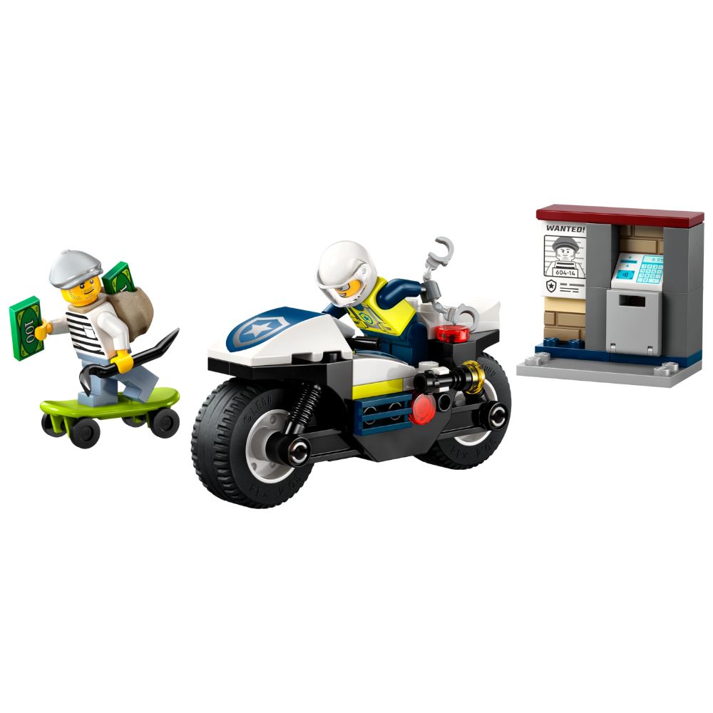 Lego City Police Motorcycle 65 Pzs 4+