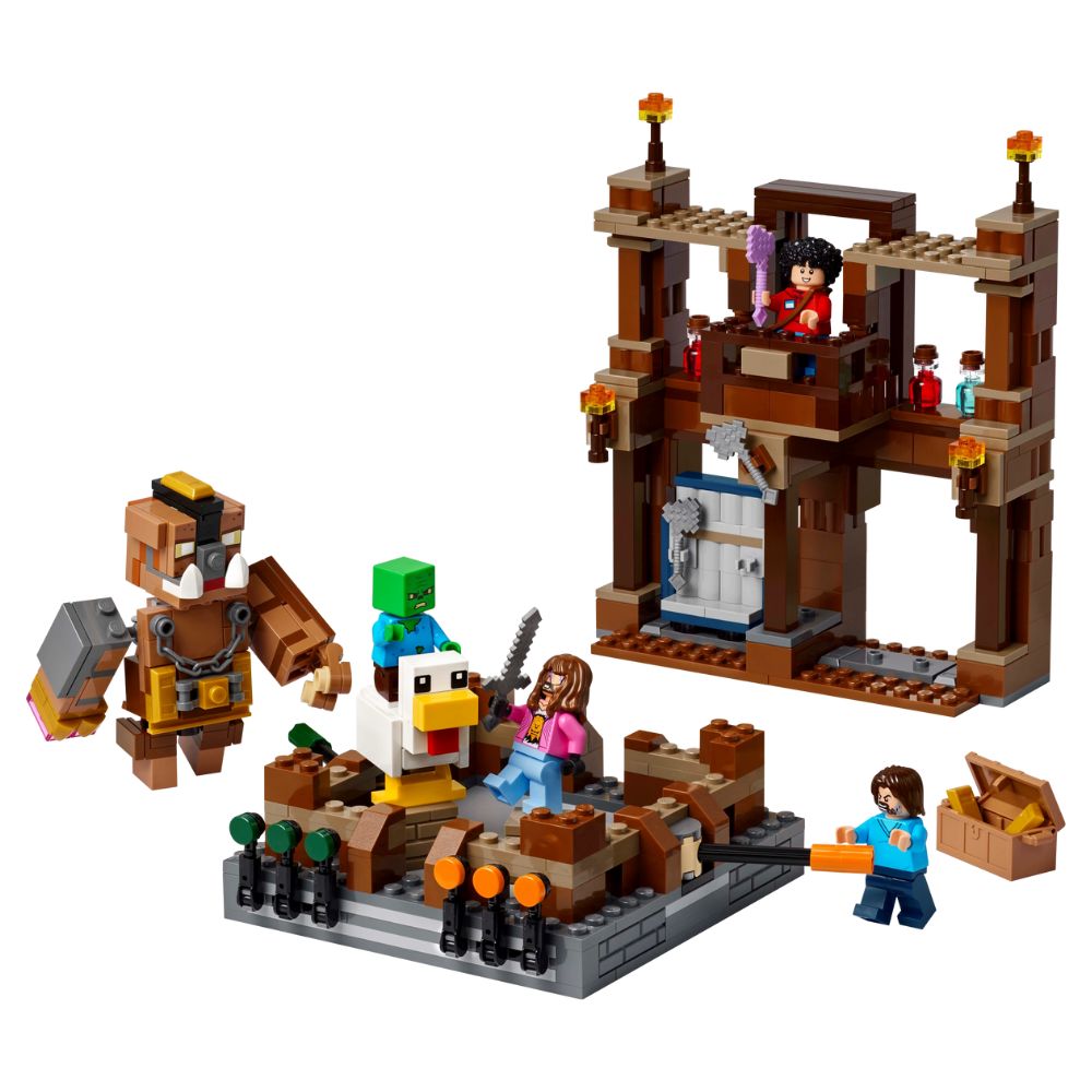 Lego Minecraft Movie Woodland Mansion Fighting Ring 491 Pzs 10+
