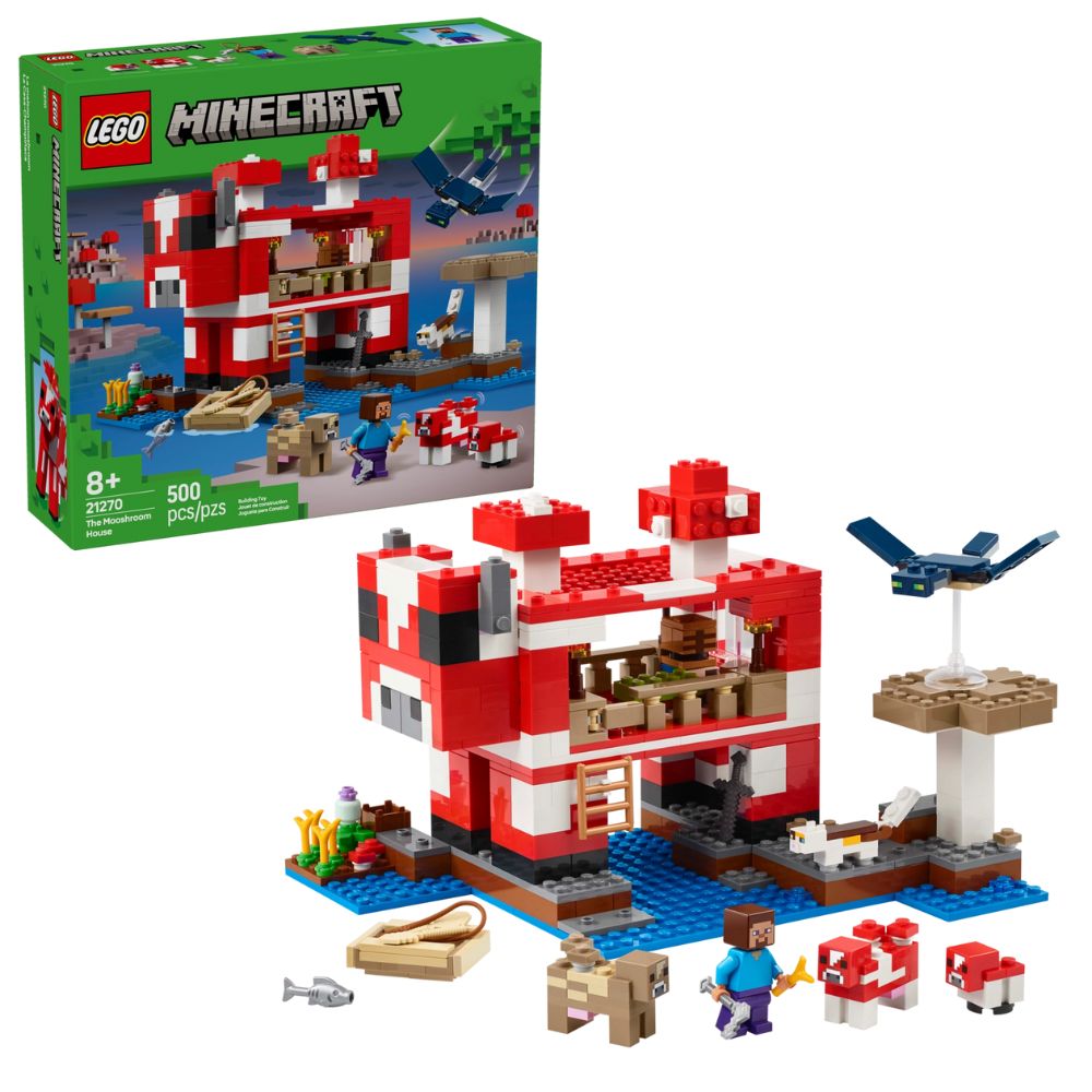 Lego Minecraft The Mooshroom House 500 Pzs 8+
