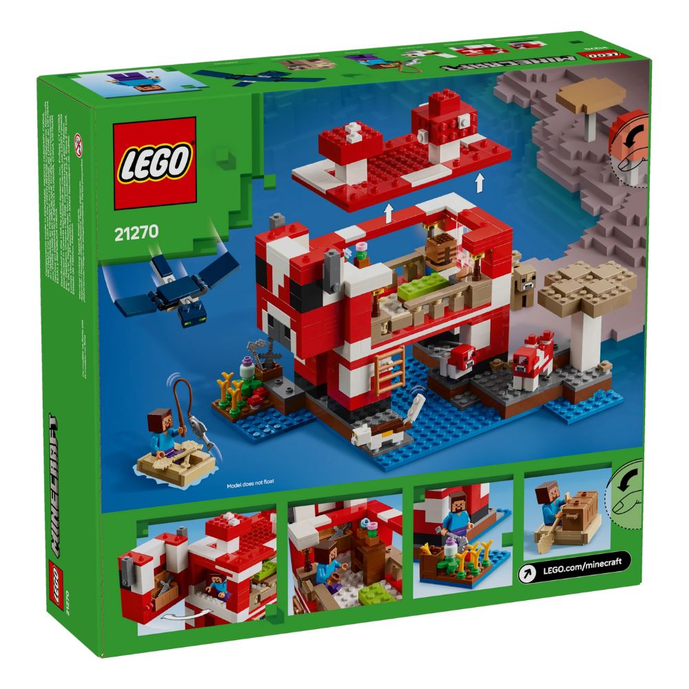 Lego Minecraft The Mooshroom House 500 Pzs 8+