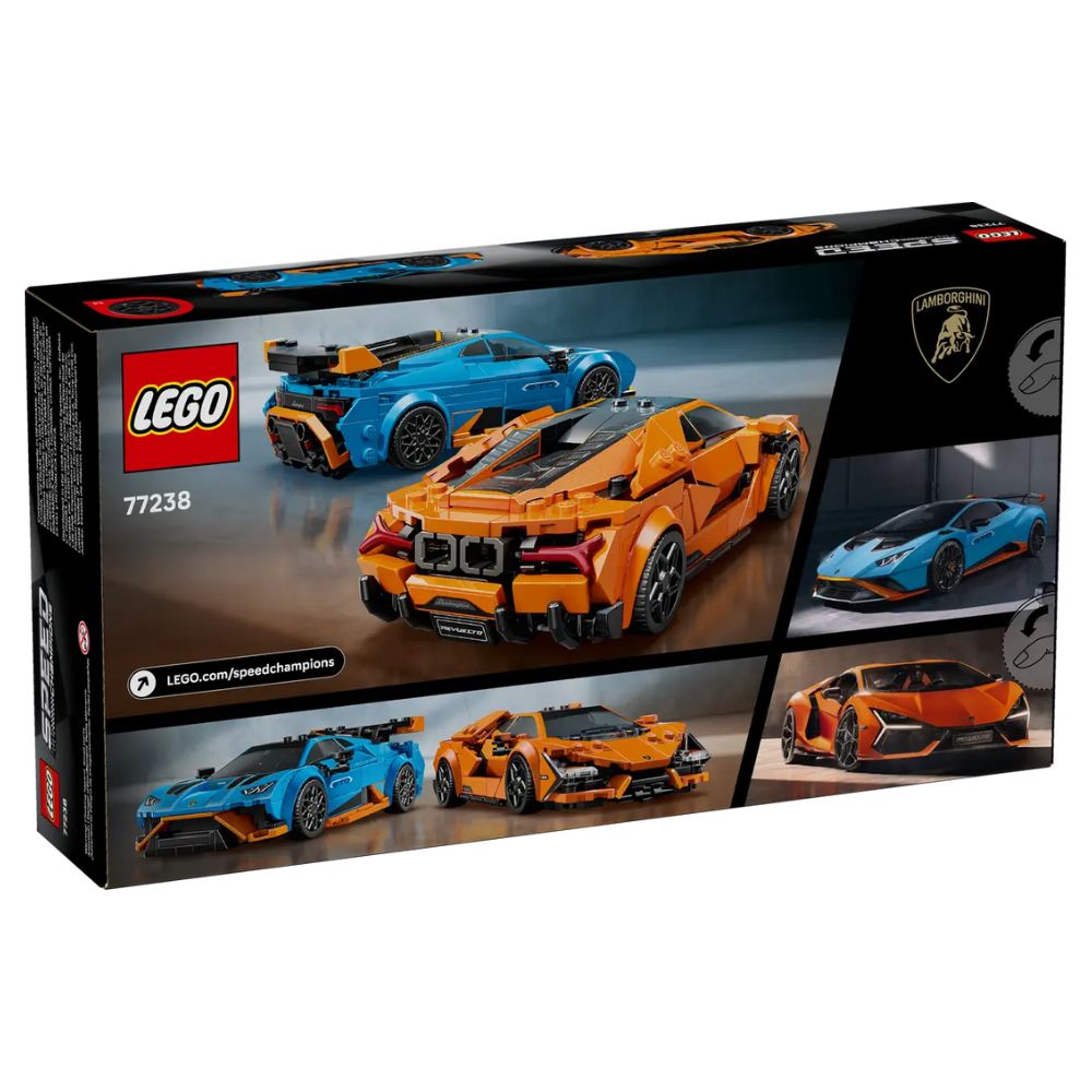 Lego Speed Champions Lamborghini Revuelto & Lamborghini Huracán STO 607 Pzs 10+