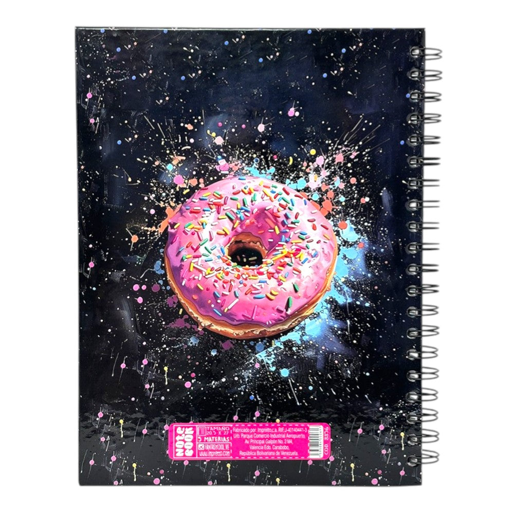 Fantasy Notebook Cuaderno 5 Materias Tapa Dura Diseños Surtidos