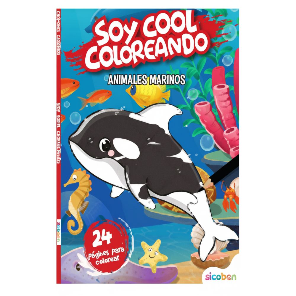 Libros Para Niños Soy Cool Animales Marinos 24pag