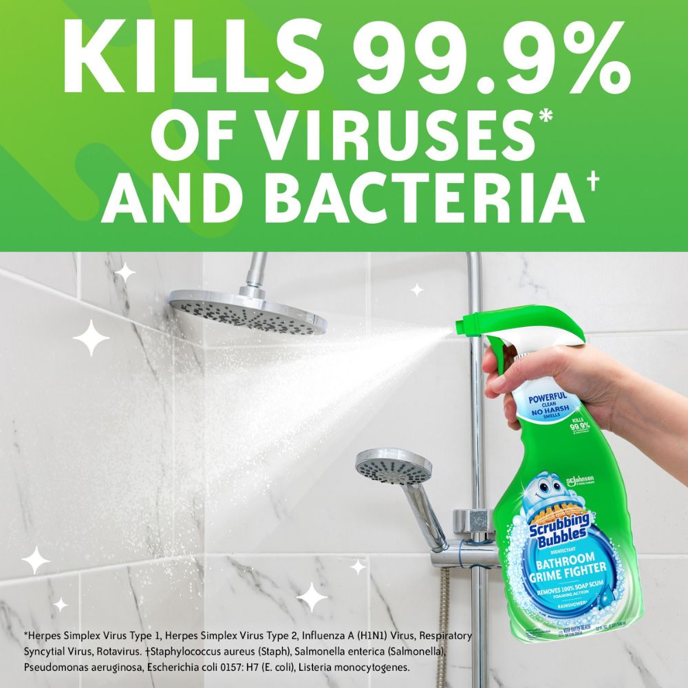 Limpiador de Baños Scrubbing Bubbles Grime Fighter Rainshower 946ml