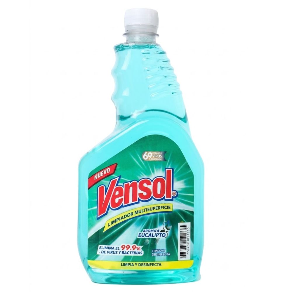 Vensol Limpiador Multisuperficie Repuesto Aroma Eucalipto 945 ml