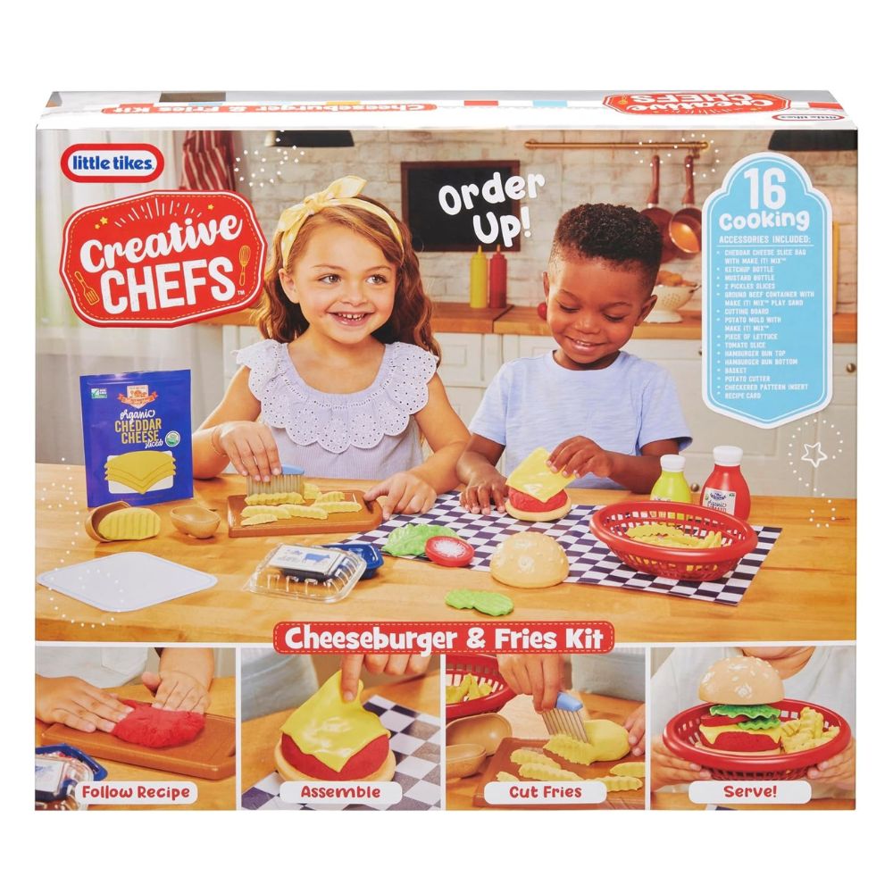 Little Tikes Creative Chef Play Set Cheeseburger & Frites 3+