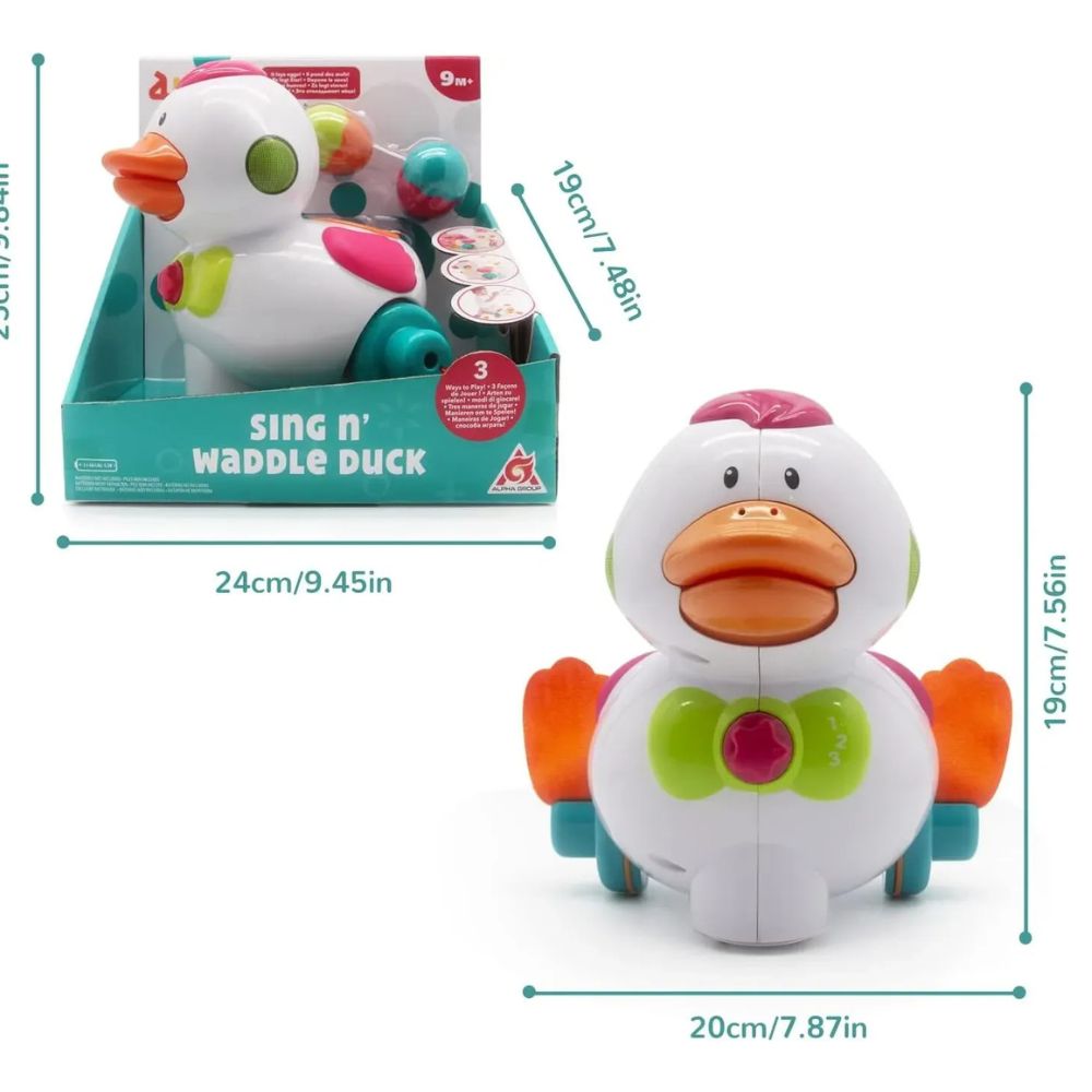 Duby Sing'n Waddle Duck 9m+