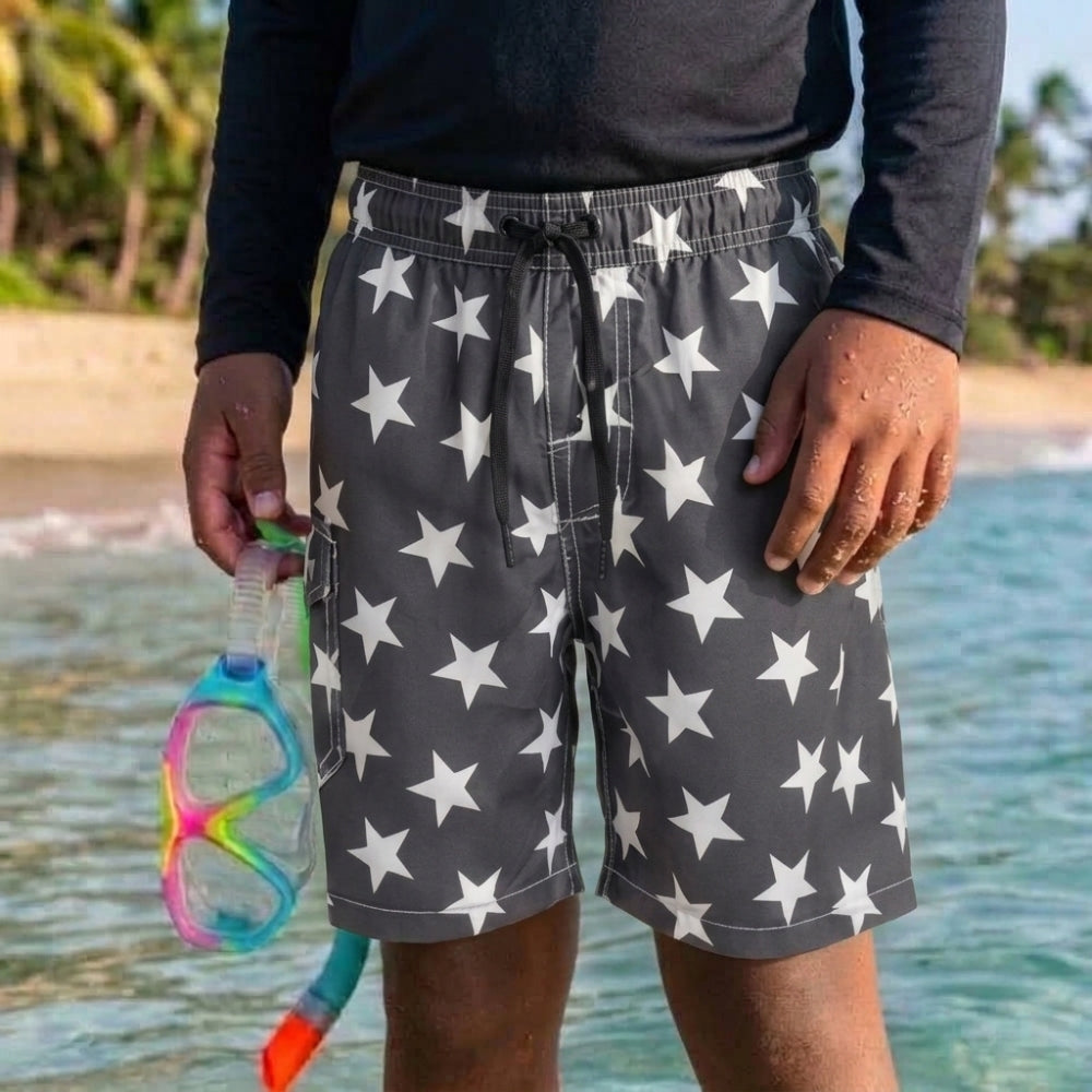 Mania de Ti Short De Baño Para Niños Estampado Estrellas