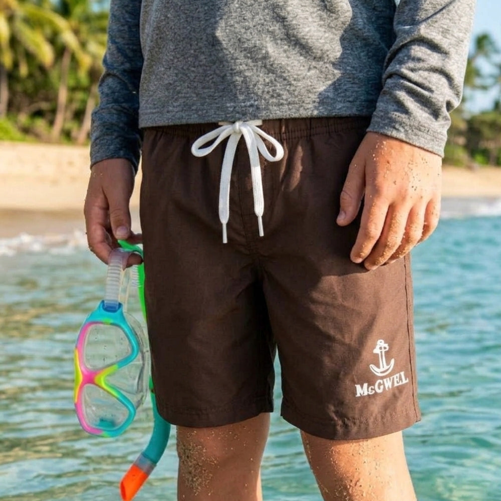 Mania de Ti Short De Baño Para Niños Marrón