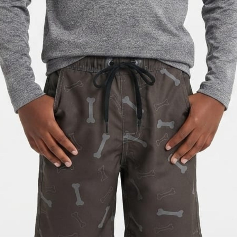 Mania de Ti Short De Baño Para Niños Estampado Huesos
