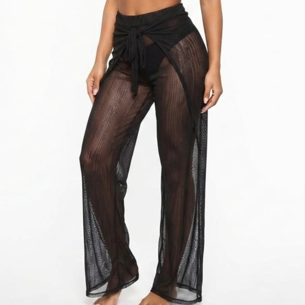 Mania De Ti Pantalón Ancho Playero Negro