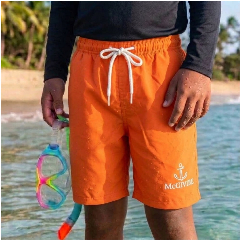 Mania de Ti Short De Baño Para Niños Naranja