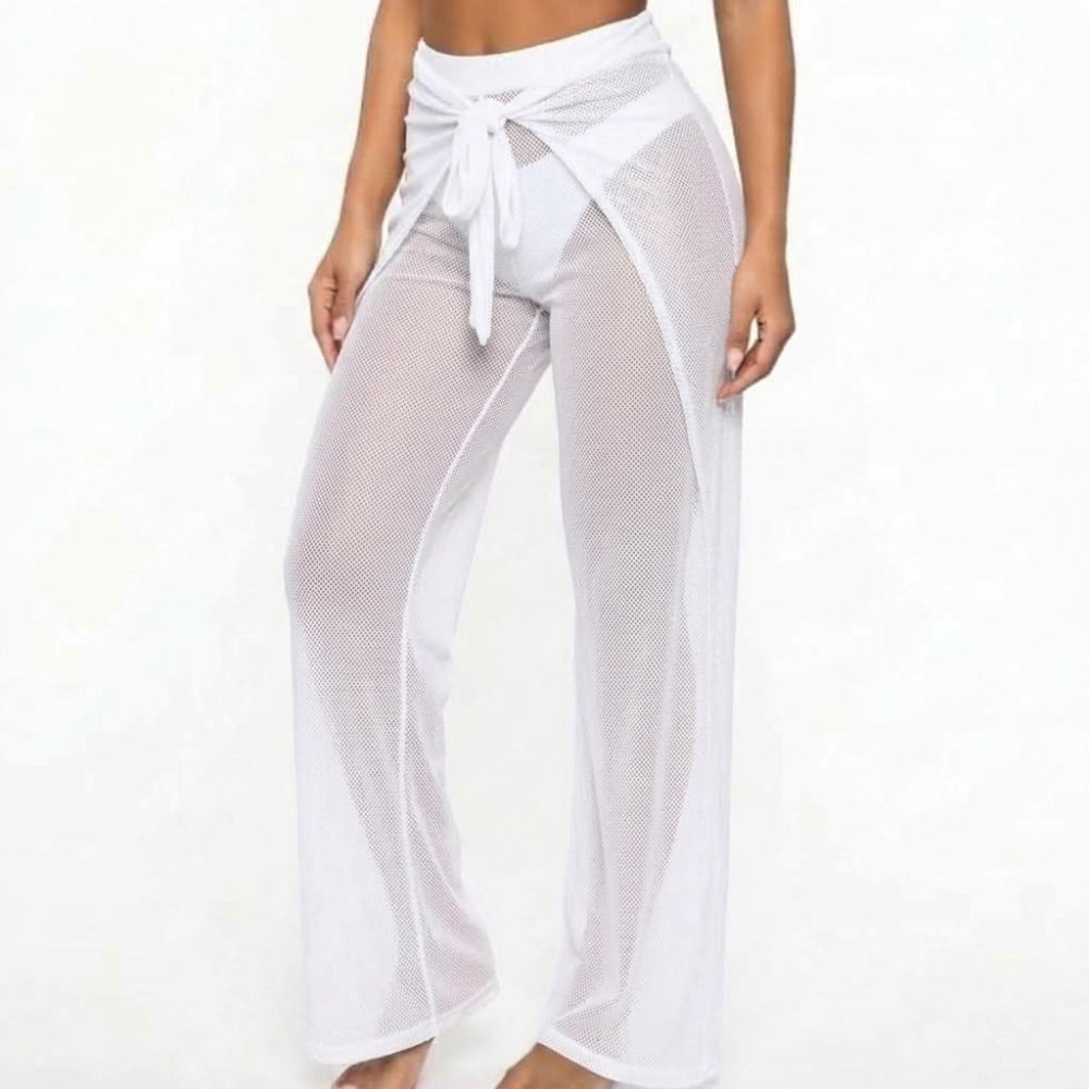 Mania De Ti Pantalón Ancho Playero Blanco