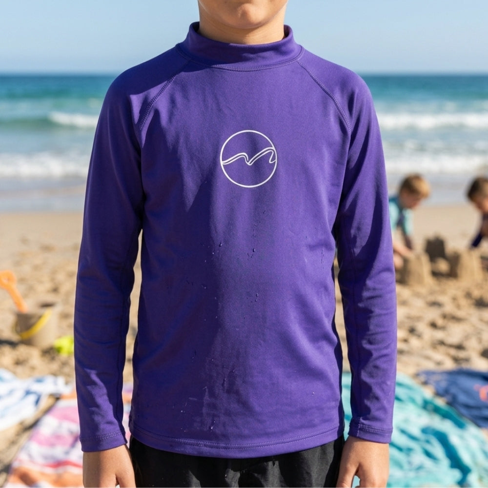 Mania de Ti Sudadera Playera UV50 Para Niños Azul Rey