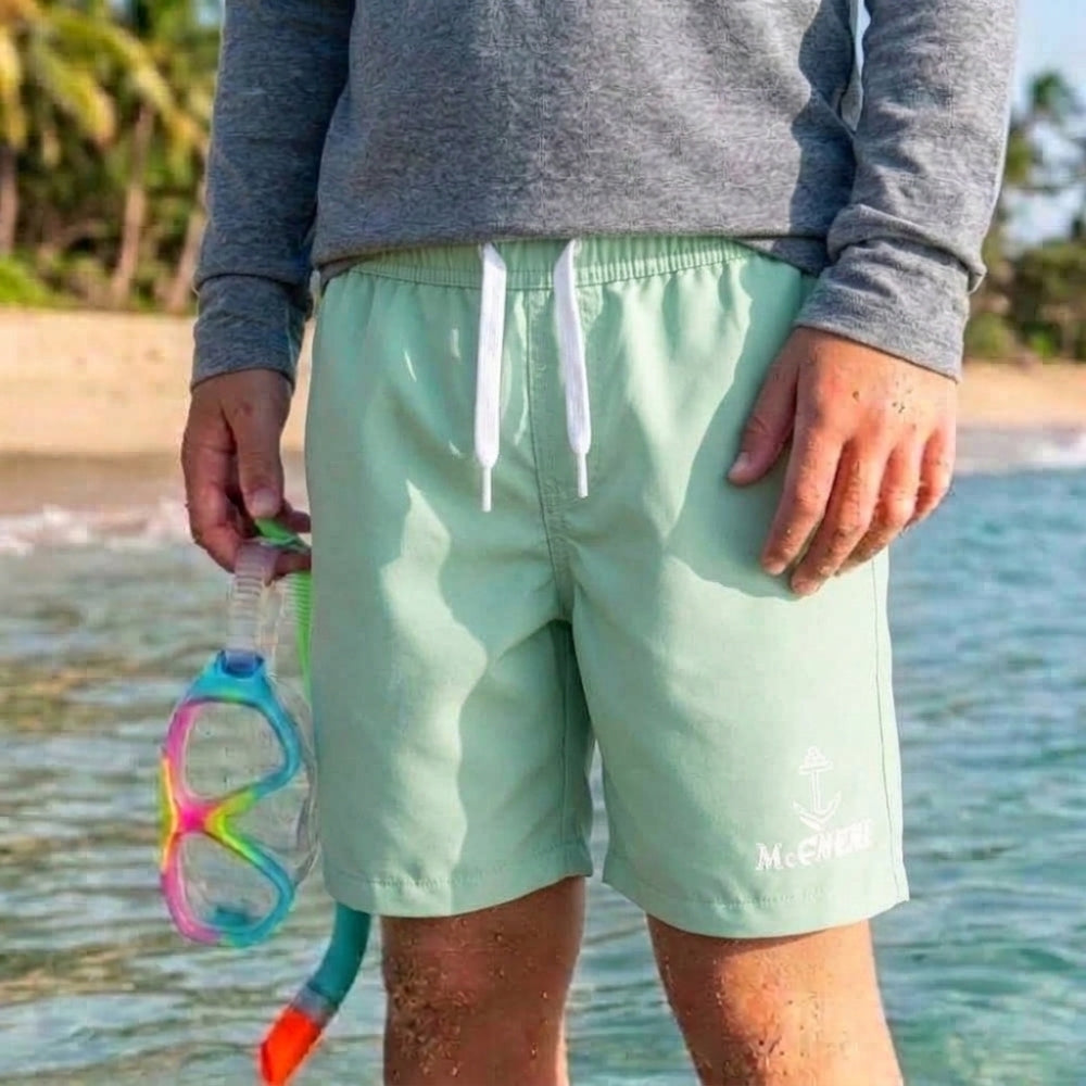 Mania de Ti Short De Baño Para Niños Verde Lima